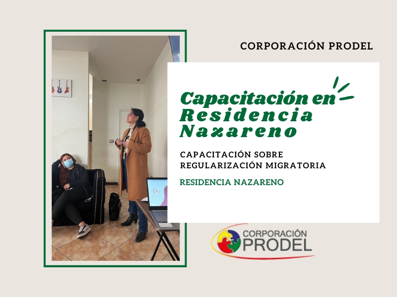 Capacitación en Residencia Nazareno - Corporación PRODEL