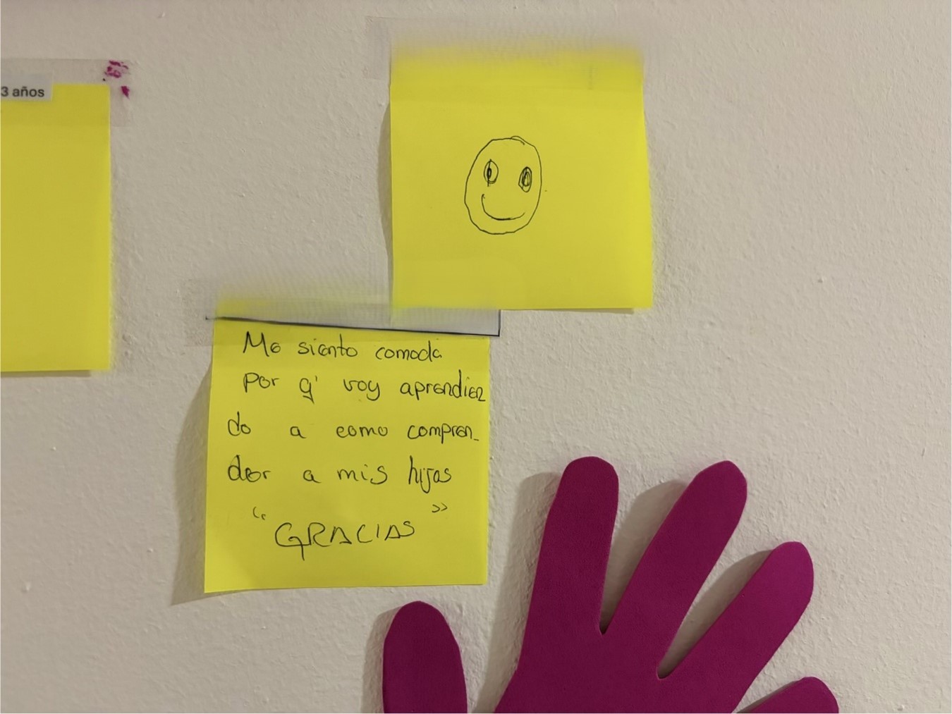 Mensaje de agradecimiento en el marco de la actividad “Deja tu Huella”.