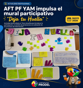 Actividad AFT PF YAM - Reseña Actividad Mural Participativo Deja tu Huella - PRODEL - PORTADA