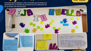 Actividad AFT PF YAM - Reseña Actividad Mural Participativo Deja tu Huella - PRODEL - PORTADA