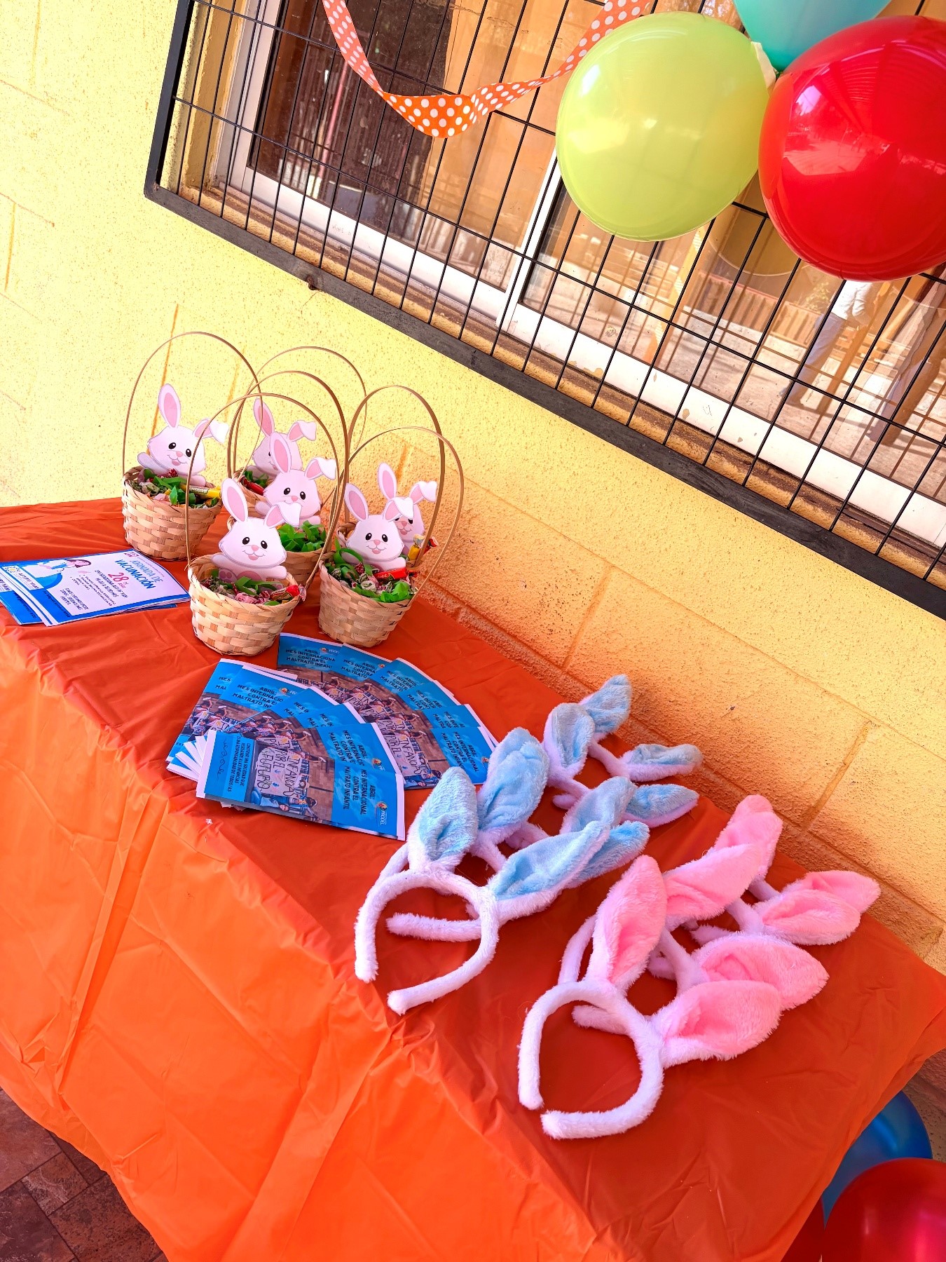 Material preparado para la jornada de buen trato y vacunación comunitaria.