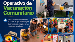Actividad AFT PF YAM - Taller de Buen Trato y Operativo de Vacunación Comunitario - PORTADA - PRODEL