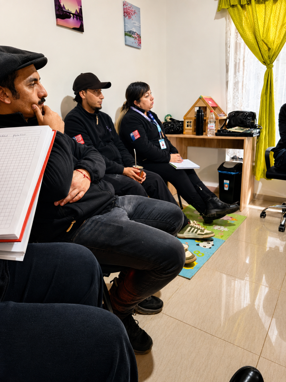 Reunión de trabajo y acompañamiento técnico junto al equipo interventor.