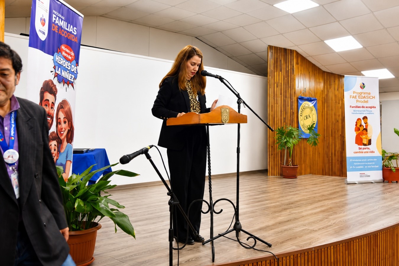 Intervención institucional durante la ceremonia de reconocimiento