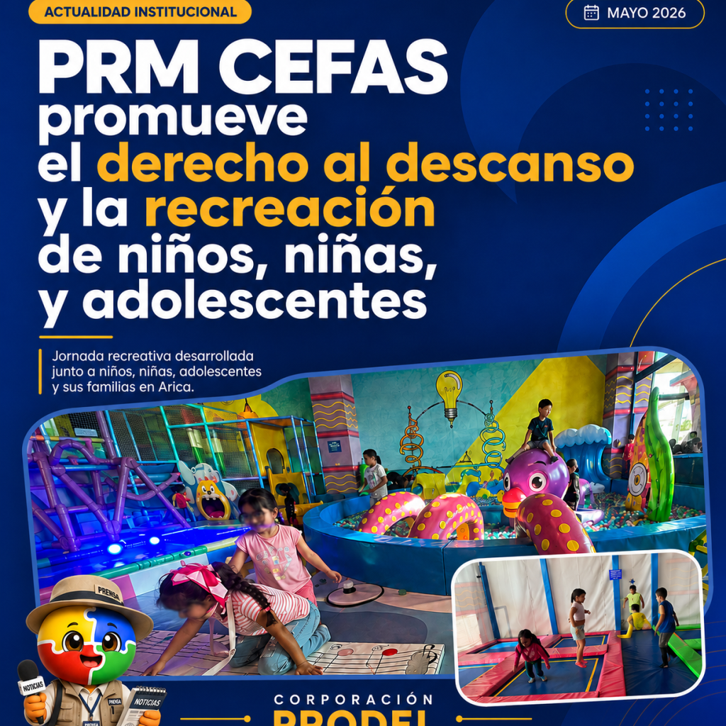 PRM CEFAS promueve el derecho al descanso y la recreación de NNA