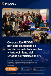 Participación en Jornada de Transferencia de Lineamientos y Fortalecimiento del Enfoque de Participación SPE - Portada