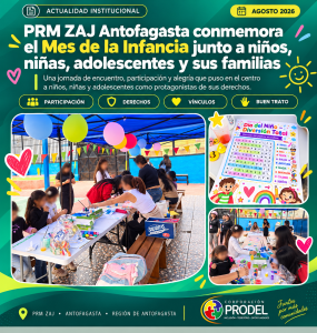 PRM ZAJ Antofagasta conmemora el Mes de la Infancia junto a niños, niñas, adolescentes y sus familias - Portada
