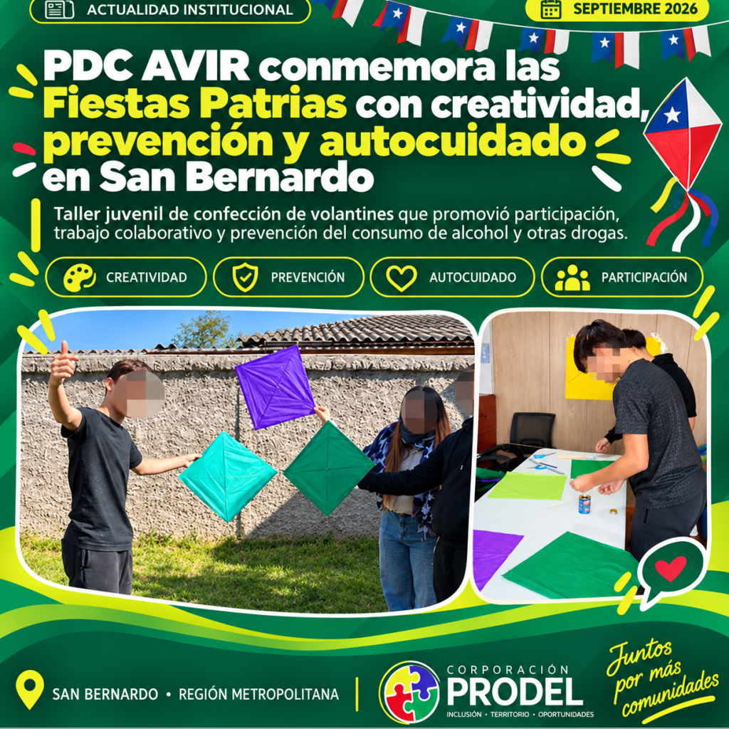 PDC AVIR Conmemora las Fiestas Patrias con Creatividad, Prevención y Autocuidado en San Bernardo